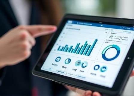Dashboard de análisis de datos mostrando crecimiento y eficiencia